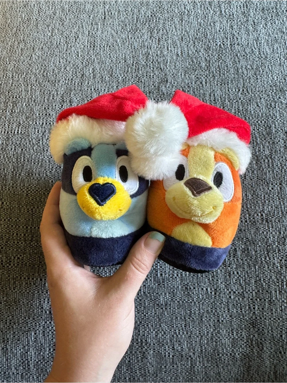 Bluey toddler christmas slippers size 5/6 NWOT